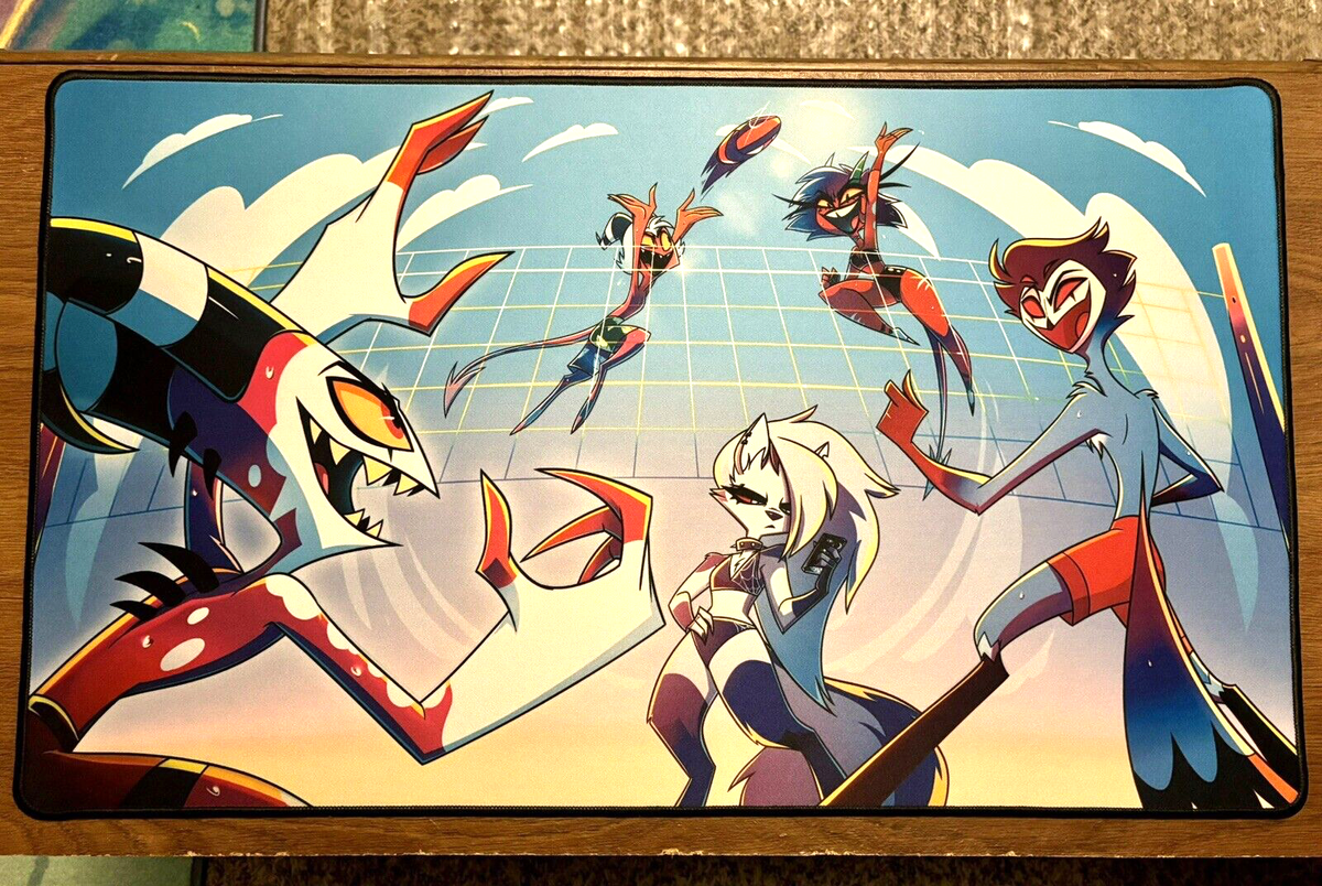 NEW 2024 Helluva Boss Summer IMP BEACH VOLLEYBALL Official Playmat