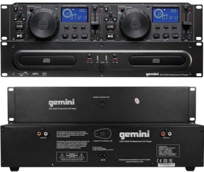 Gemini CDX-2250i Pro DJ Dual Two Deck Rack Mount CD/MP3 Media