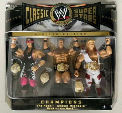 WWE Classic Superstars Exclusive Bret Hart Rock Shawn Michaels