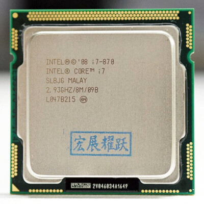 Intel Core i7-870 2.93GHz SLBJG Quad-Core LGA 1156 Socket H CPU