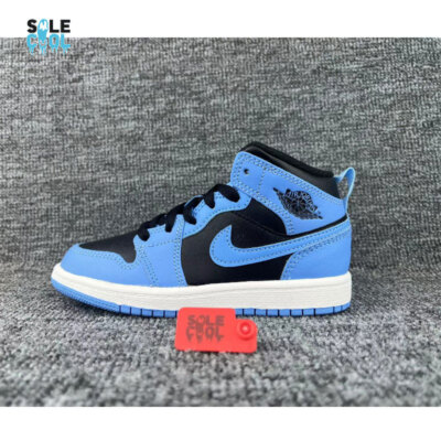 Air Jordan 1 Mid AJ1 University Blue Black Pre School PS PRESCHOOL