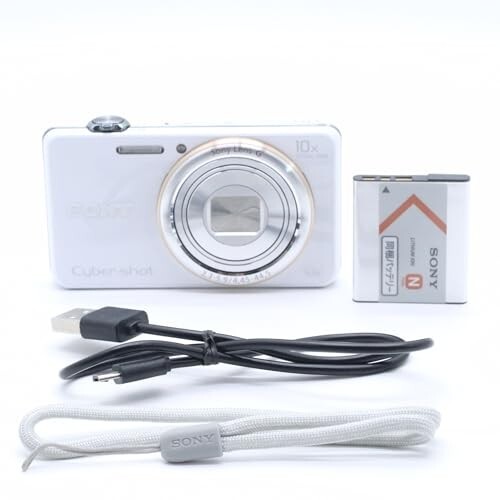 Sony Digital Camera DSC-WX100 Cyber Shot White 10x 18.2 MP Digital