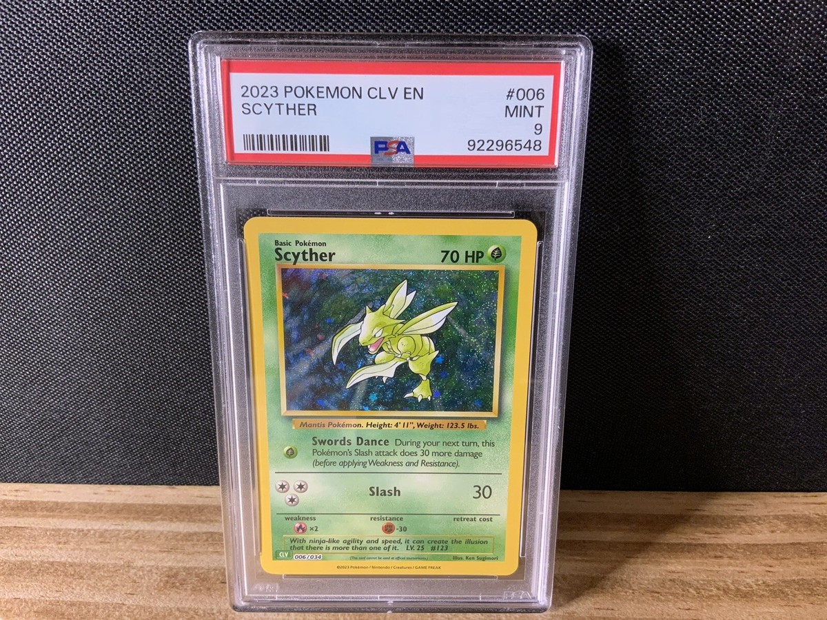 Pokemon Classic Collection Scyther Holo CLV 006/034 PSA 9 Mint | eBay