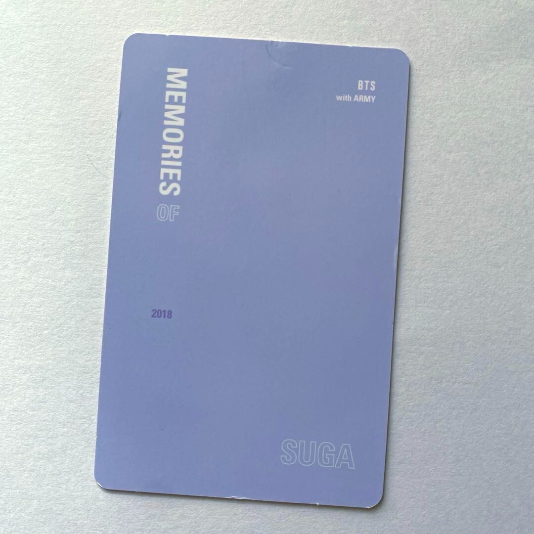 BTS SUGA MEMORIES OF 2018 Blu-ray Bonus Limited Official Trading