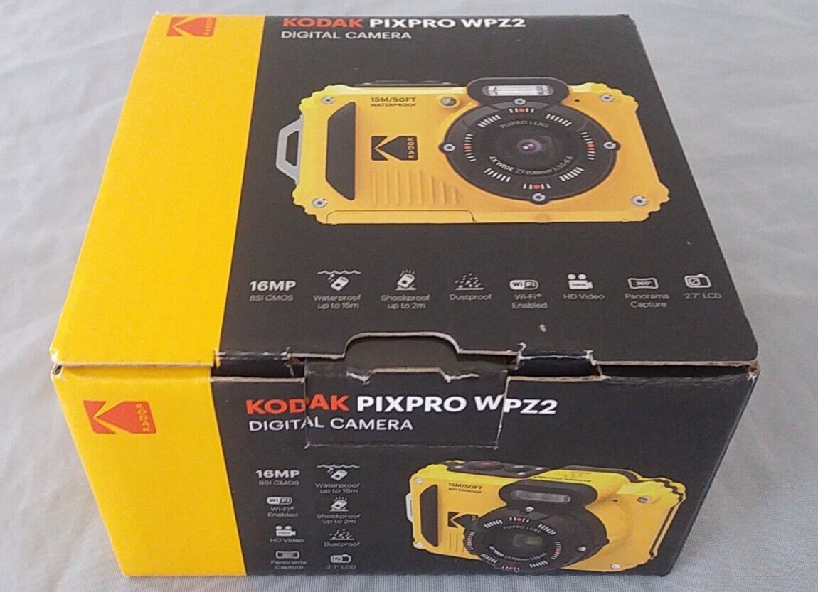 Kodak Pixpro WPZ2 Rugged Waterproof Digital Camera 16MP 4X Optical
