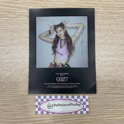 BLACKPINK LISA PHOTOBOOK 0327 VOL 4 PRE-ORDER OFFICIAL PHOTOCARD