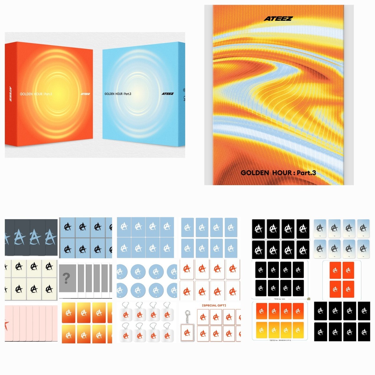 ATEEZ PREORDER PHOTOCARD 12th Mini Album [GOLDEN HOUR : Part.3