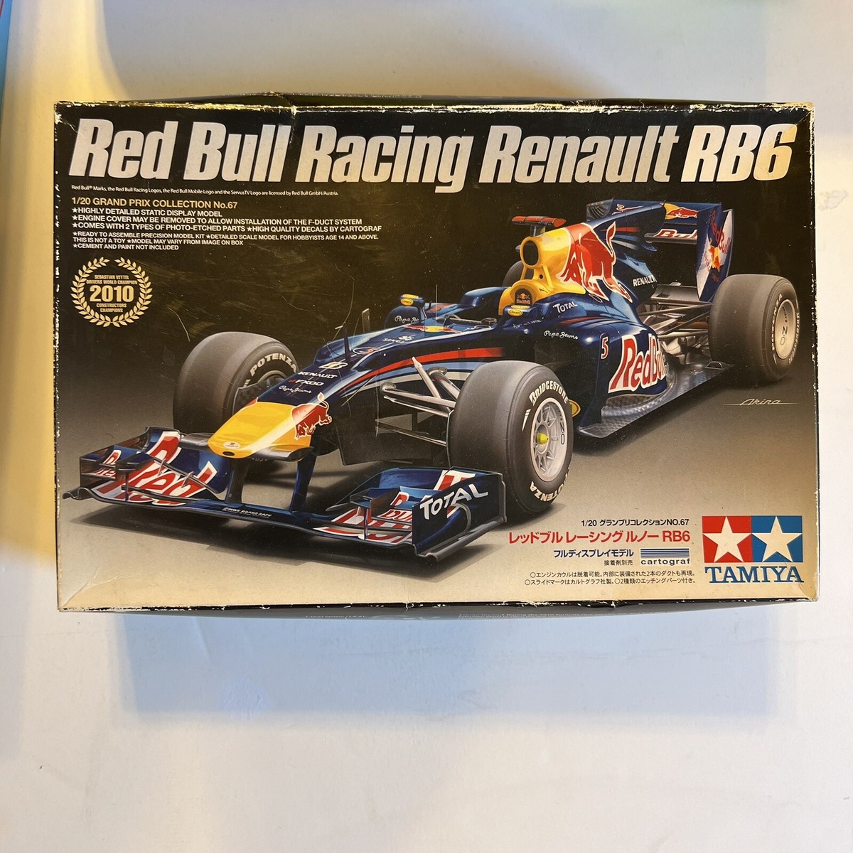 Red Bull Racing Renault RB6 F1 Racing Tamiya 1/20 Model Sebastian