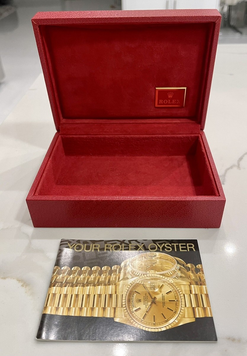 Authentic Vintage Rolex President / Datejust Red Watch Box Large
