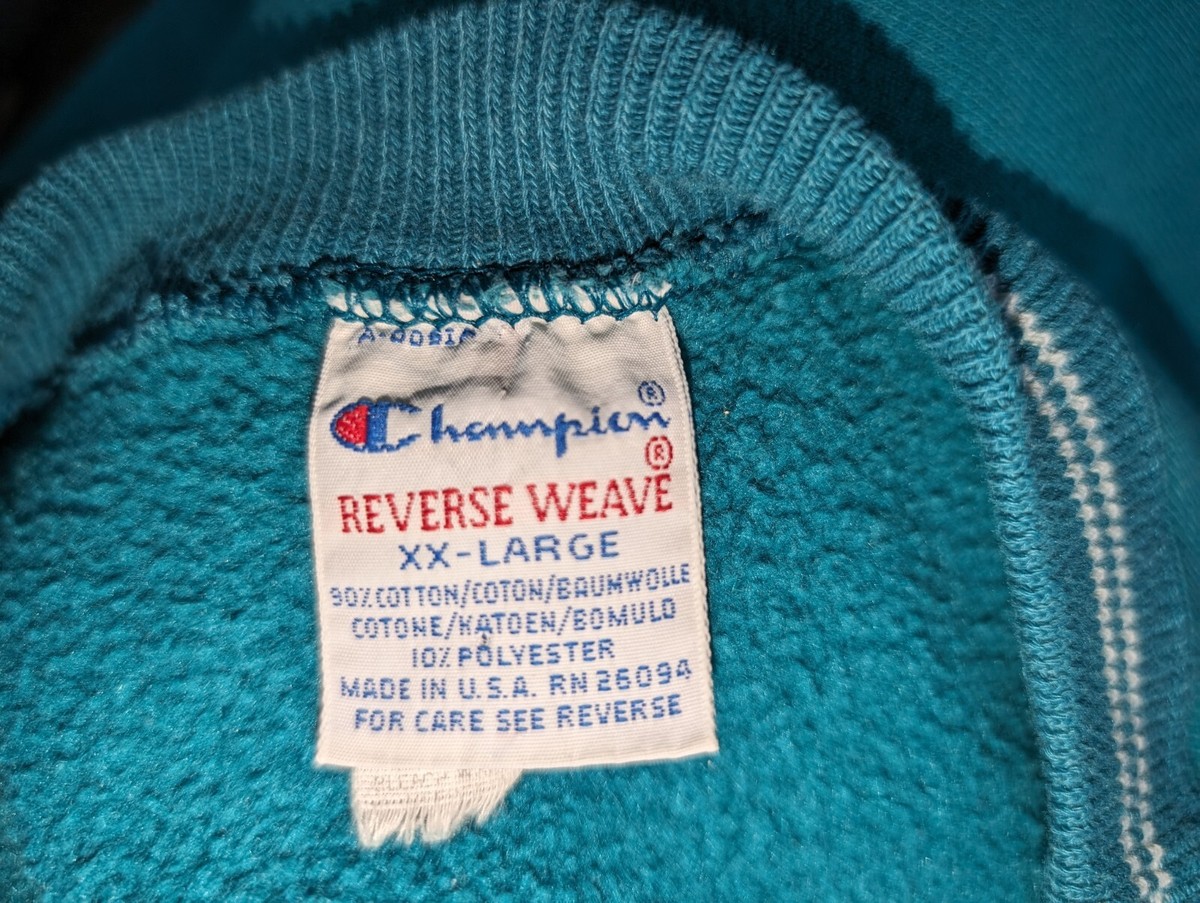 Champion Reverse Weave Vintage 80s 90s Men's XXL Sweatshirt | eBay