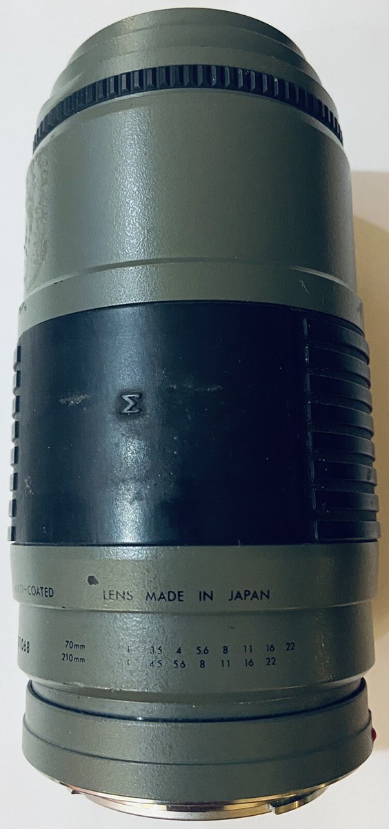 Sigma Af Apo Zoom 70-210mm 70-210 MM 3.5-4.5 Olive - Parts Only | eBay