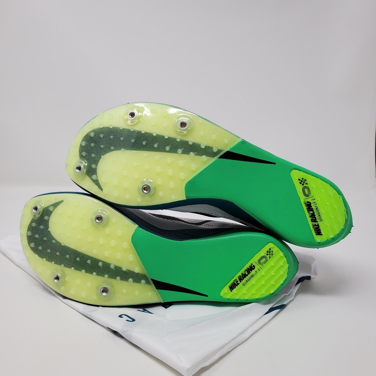 Nike ZoomX Dragonfly 2 Track Spikes White Blue Green FD8413-102