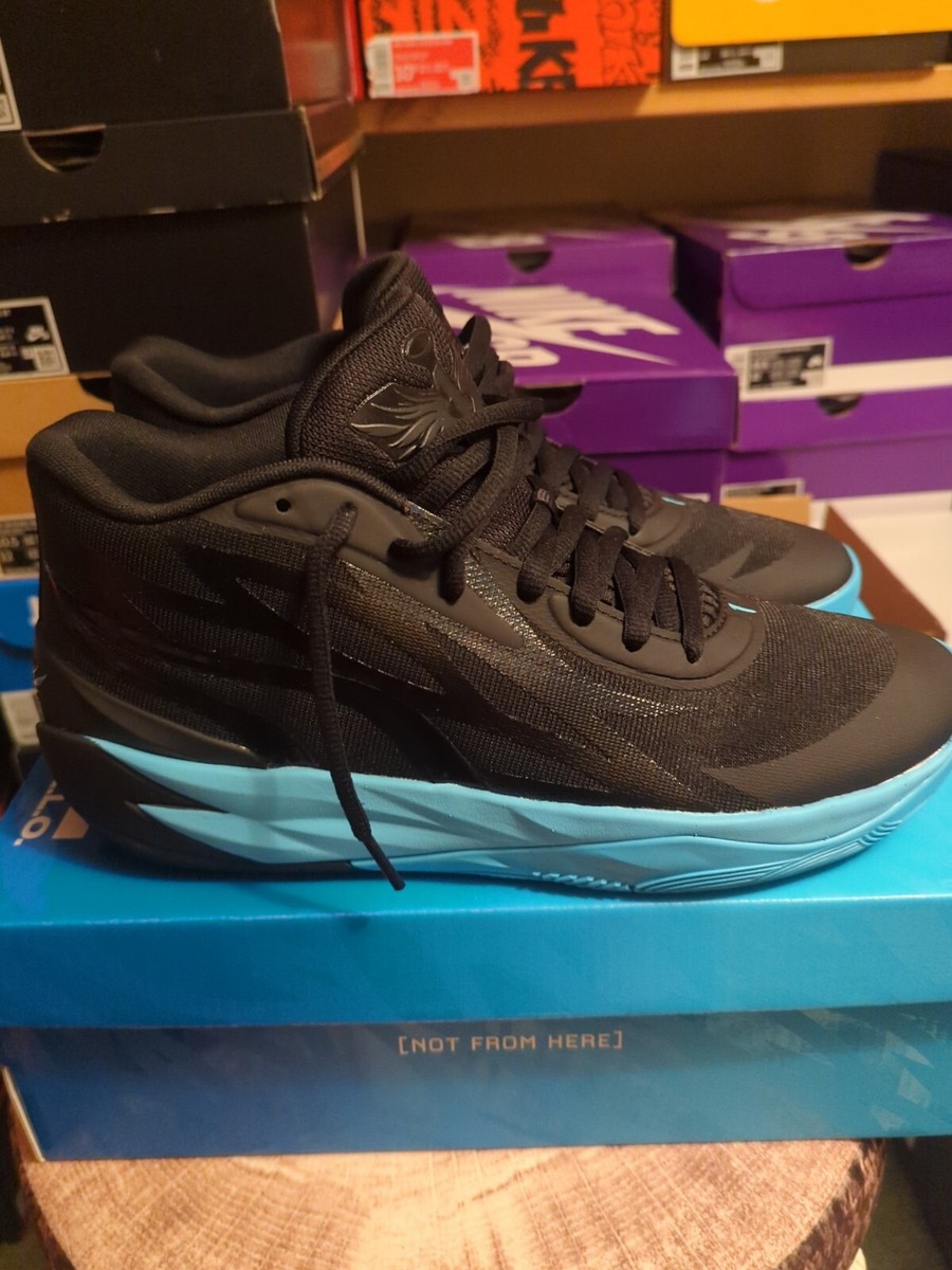 PUMA MB.02 Phenom Black Blue Atoll LaMelo Ball MB 2 🔥🔥🔥 size