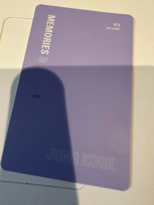 BTS Memories of 2018 JUNGKOOK official photocard Bluray version