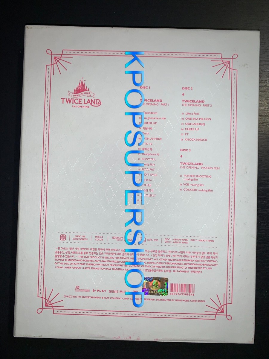 Twice Twiceland The Opening Concert 1st Tour 2017 DVD Rare OOP