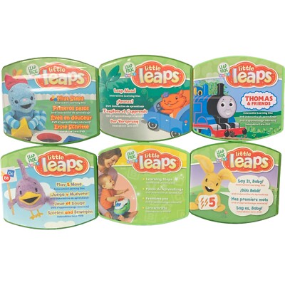 LITTLE LEAPS LEARNING STEPS INTERACTIVE LEAP FROG BABY DVD LOT OF