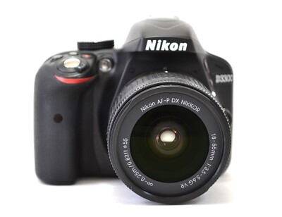 Nikon D3300 24.2MP Digital SLR Camera AF-P 18-55mm f/3.5-5.6G VR