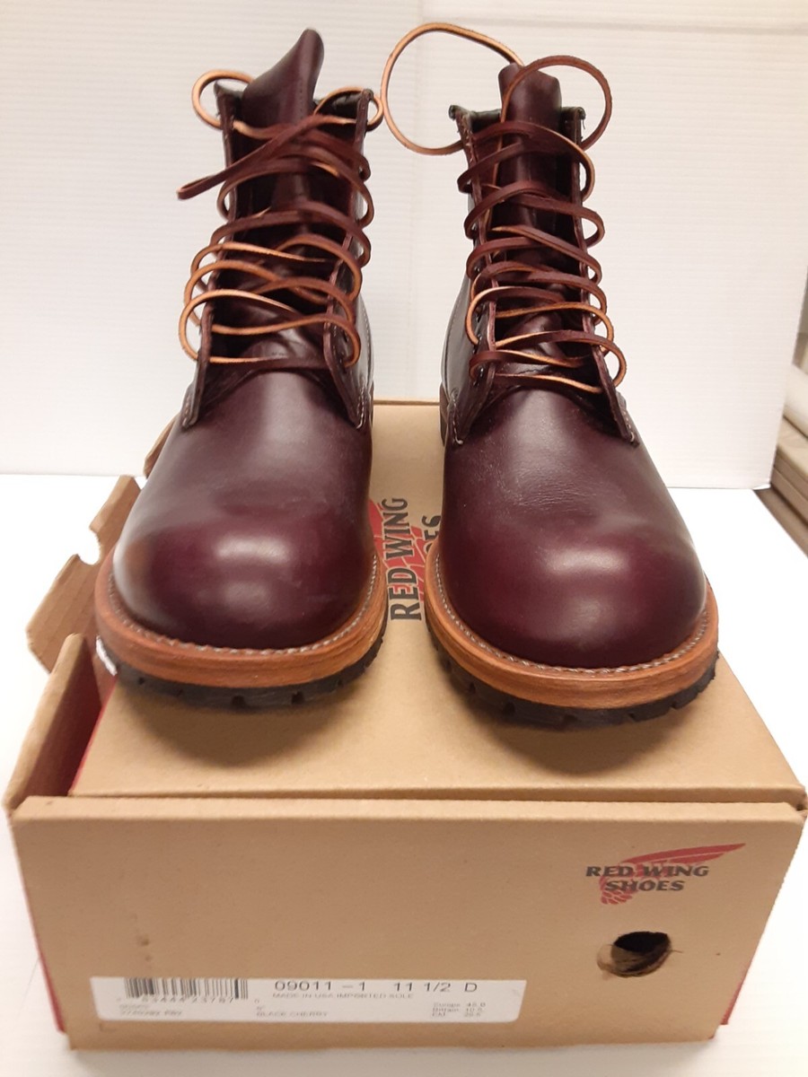 Red Wing Beckman 9011 Black Cherry Featherstone boots RARE leather