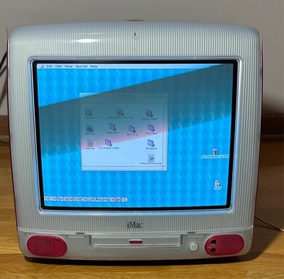 Apple iMac G3 Strawberry - 333MHz 512MB RAM 64GB SSD | OS 9 - OS X