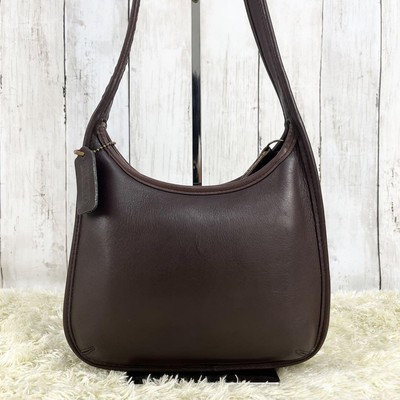 OLD COACH Ergo 9020 Zip Hobo Shoulder Bag Brown Vintage Leather
