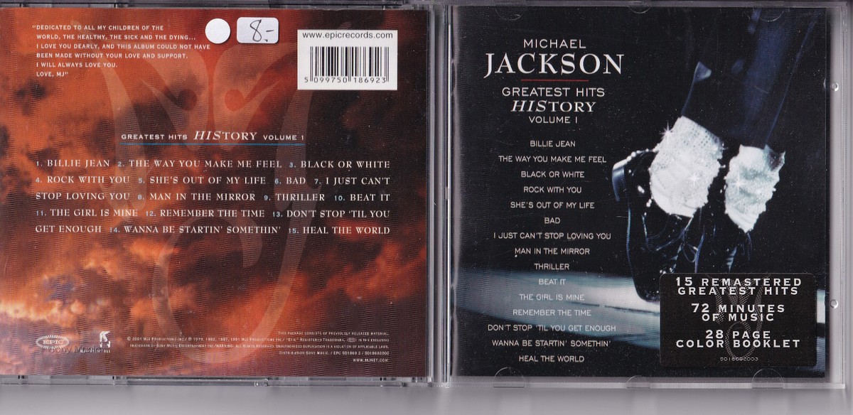 Michael Jackson – Greatest Hits - HIStory Volume I CD Epic near