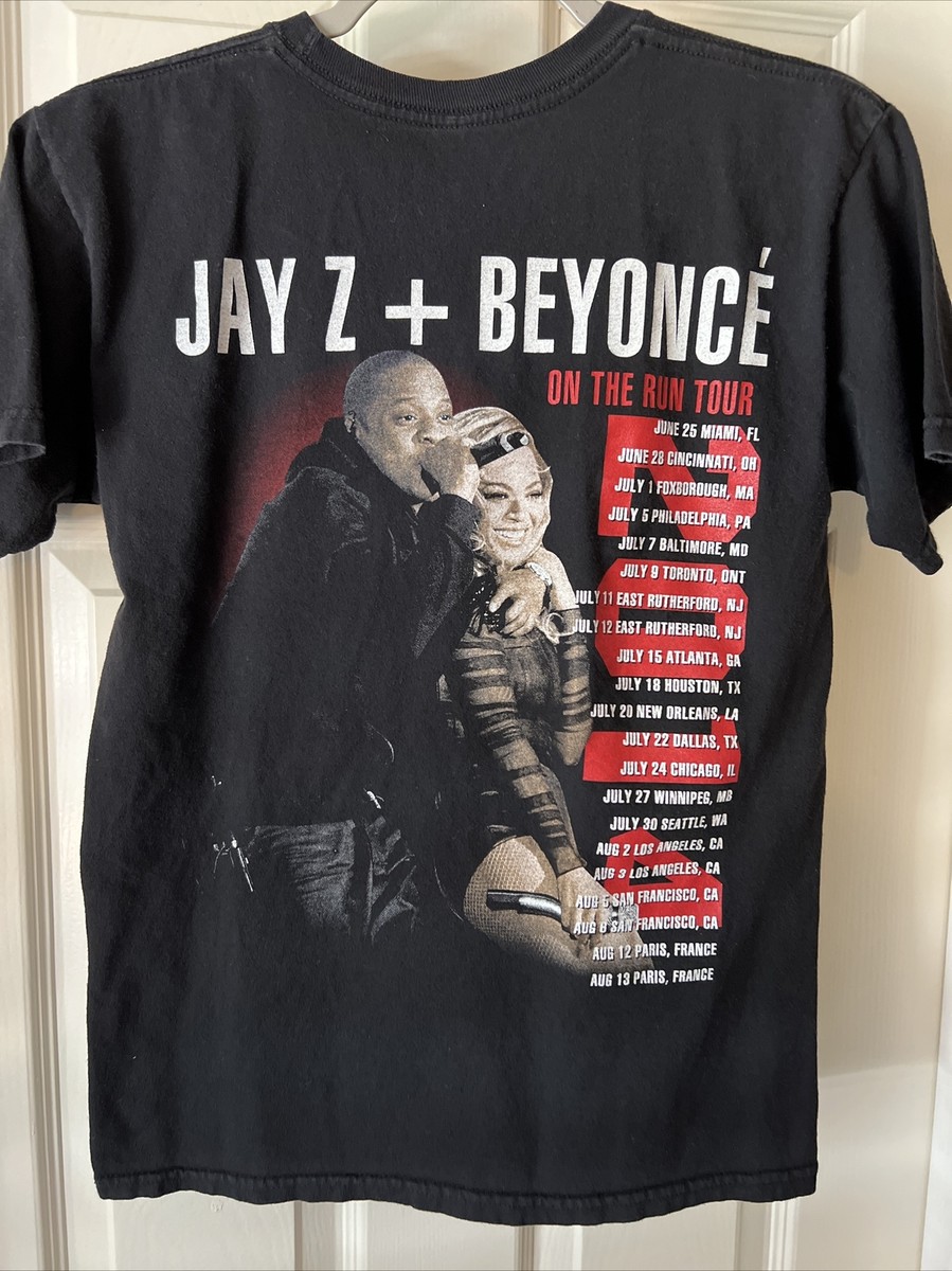 JAY-Z +BEYONCE ON THE RUN TOUR T-SHIRT - SMALL | eBay