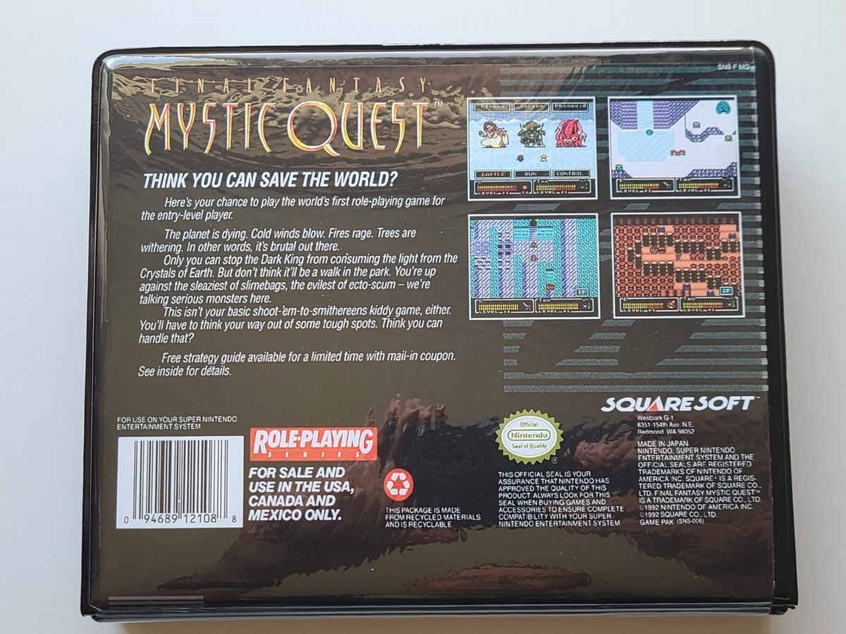 Final Fantasy: Mystic Quest (Super Nintendo Entertainment System