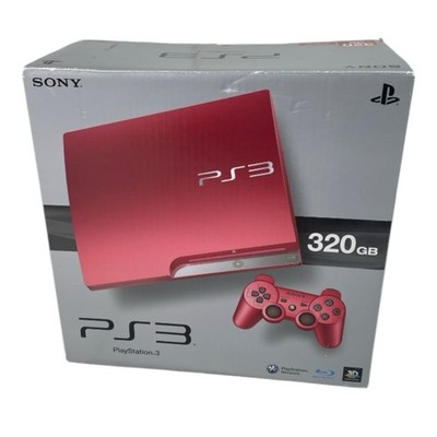 Sony PlayStation 3 Slim 320GB Scarlet Console - Red for sale