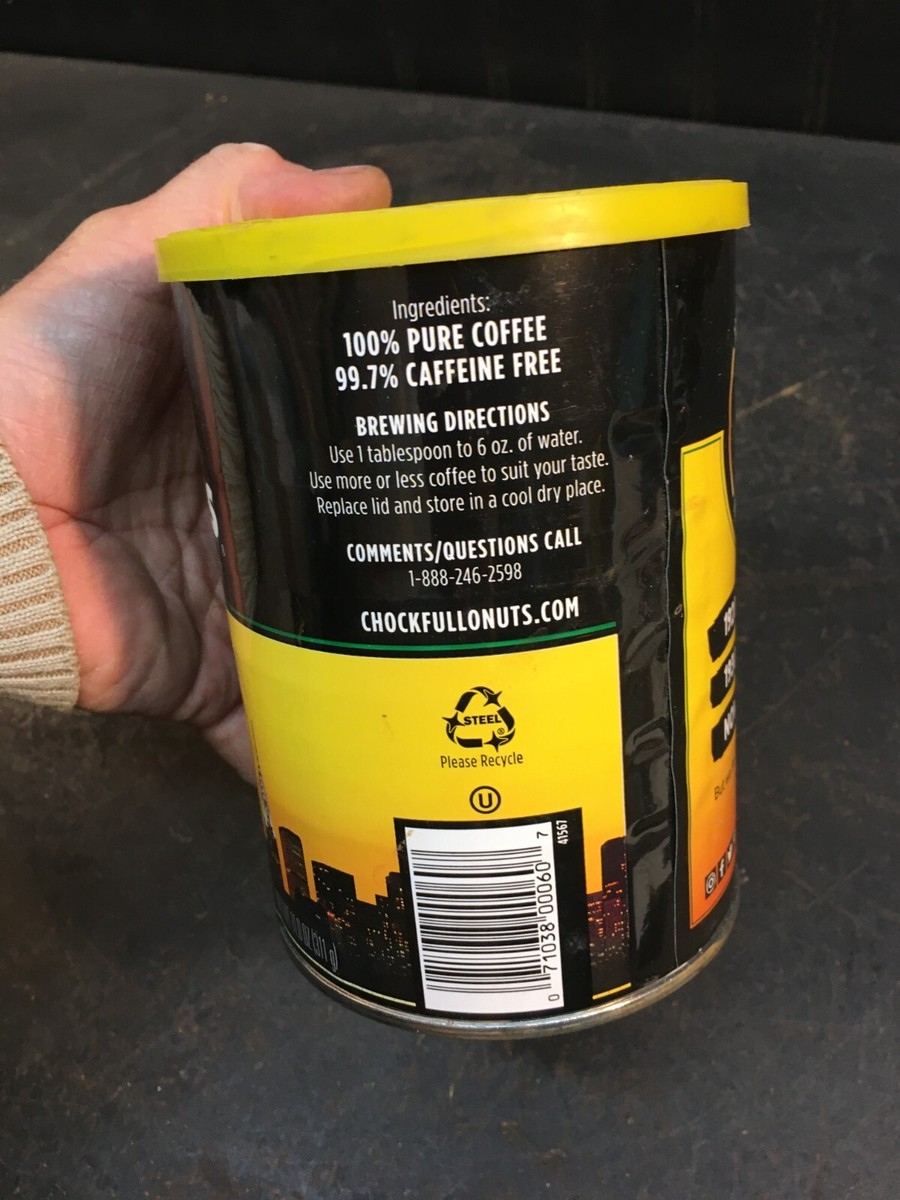 Vintage Chock full o' Nuts Coffee tin Can Old NYC Twin Towers