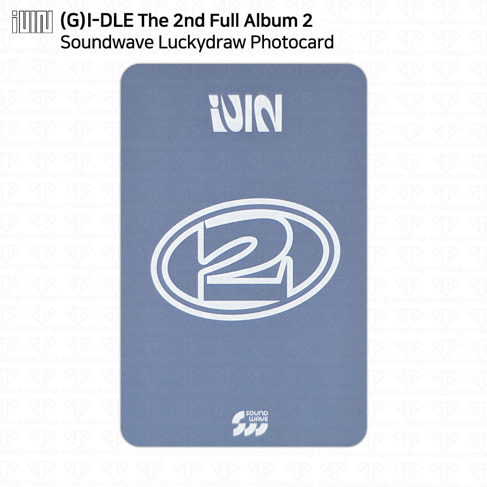 G)I-DLE G-IDLE 2nd Full Album 2 Two Soundwave Lucky Draw Photocard