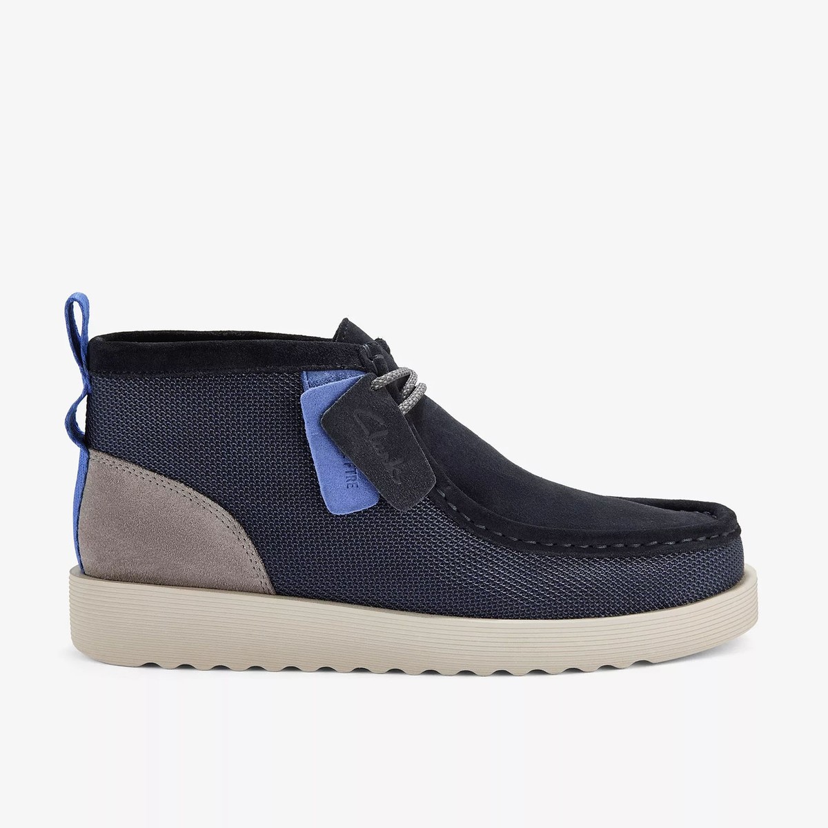Clarks Men's Wallabee FTR2 Boot Navy Combination 26183459 | eBay