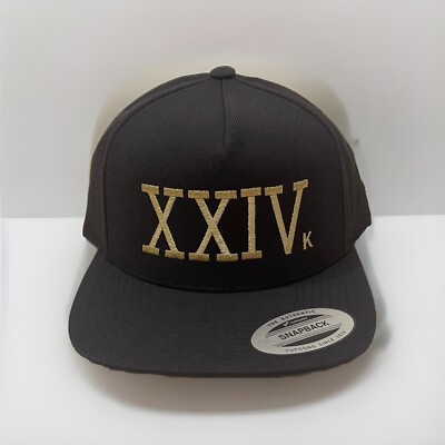 24K XXIVk Magic Snapback Bruno Mars Custom Embroidery Hat Yupoong