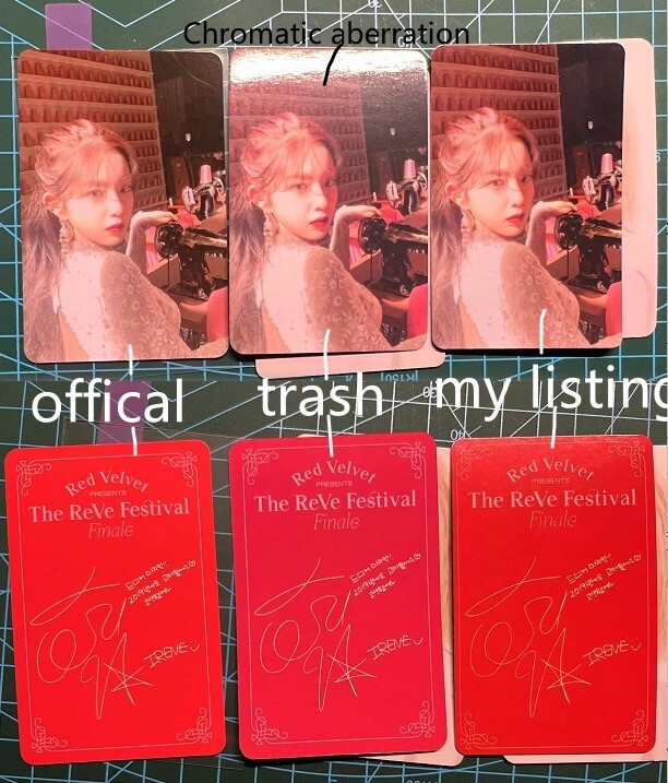 red velvet photocard cookie jar irene wendy seulgi joy Japanese