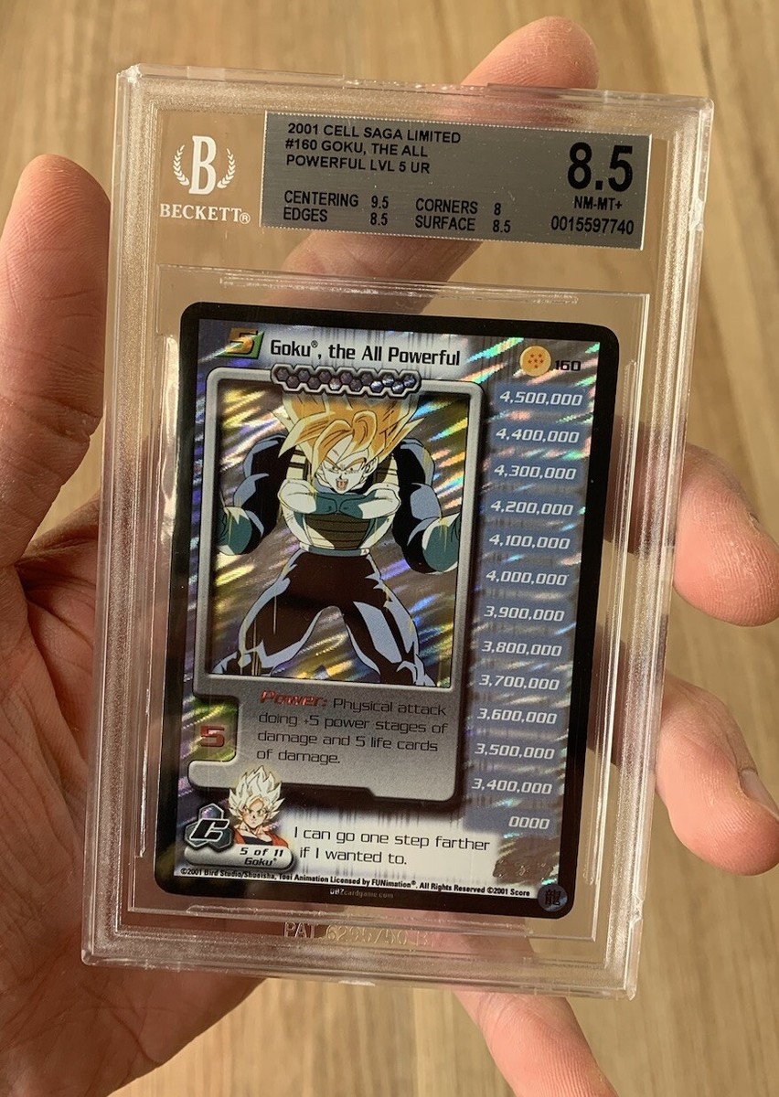 DBZ BGS 8.5 Goku The All Powerful LIMITED ULTRA RARE Card 160