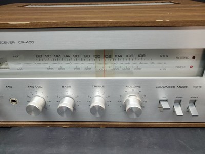 Yamaha CR-400 Vintage Natural Sound Stereo Receiver Silver
