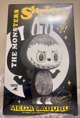 POP MART The Monsters MEGA LABUBU 400% Sketch Figure Limited