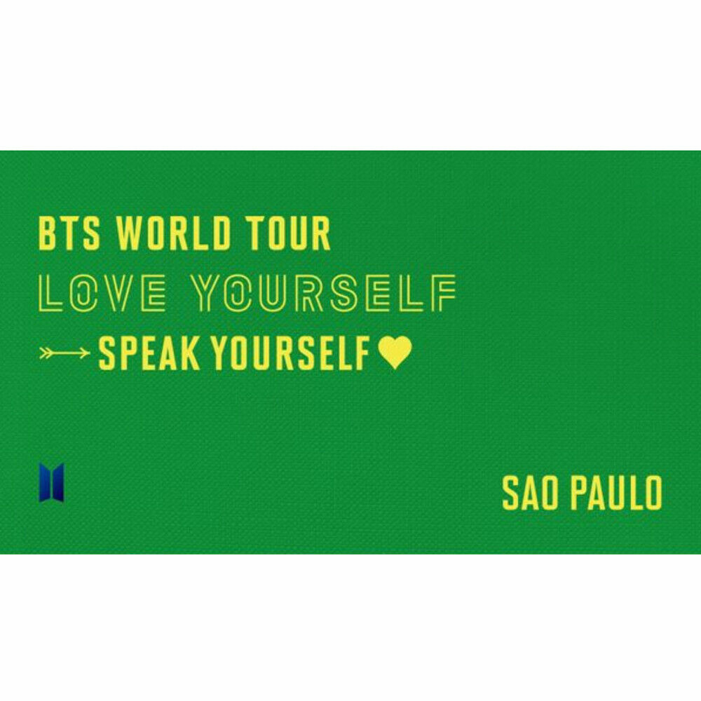 BTS World Tour 'LOVE YOUR SELF : SPEAK YOURSELF' SAO PAULO DVD | eBay