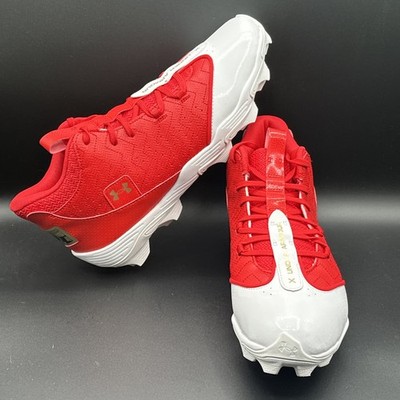 Under Armour UA Harper 9 Red Mid RM Men Size 12 Baseball/Softball