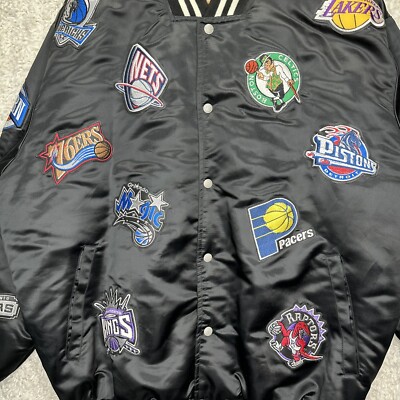 NBA Jacket All Teams Patches Jeff Hamilton Vintage SIZE 2XL 90s