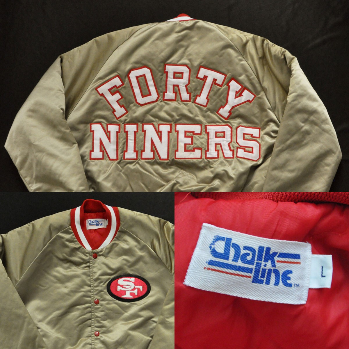 San Francisco 49ers Chalkline Jacket Satin Forty Niners Starter
