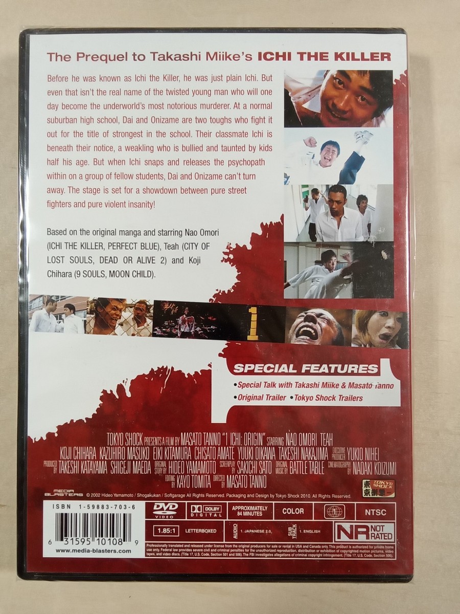 Ichi 1 Origin Sub Brand New SEALED DVD Nao Omari Masato Tanno