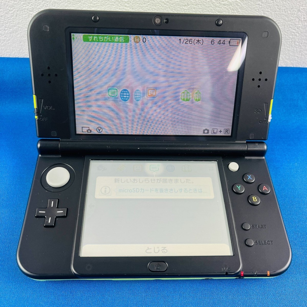 New Nintendo 3DS LL XL Lime Black Japan Handheld Console Only