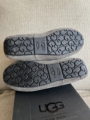 New! UGG Australia Men's Ascot Suede Moc-toe Slippers size 10