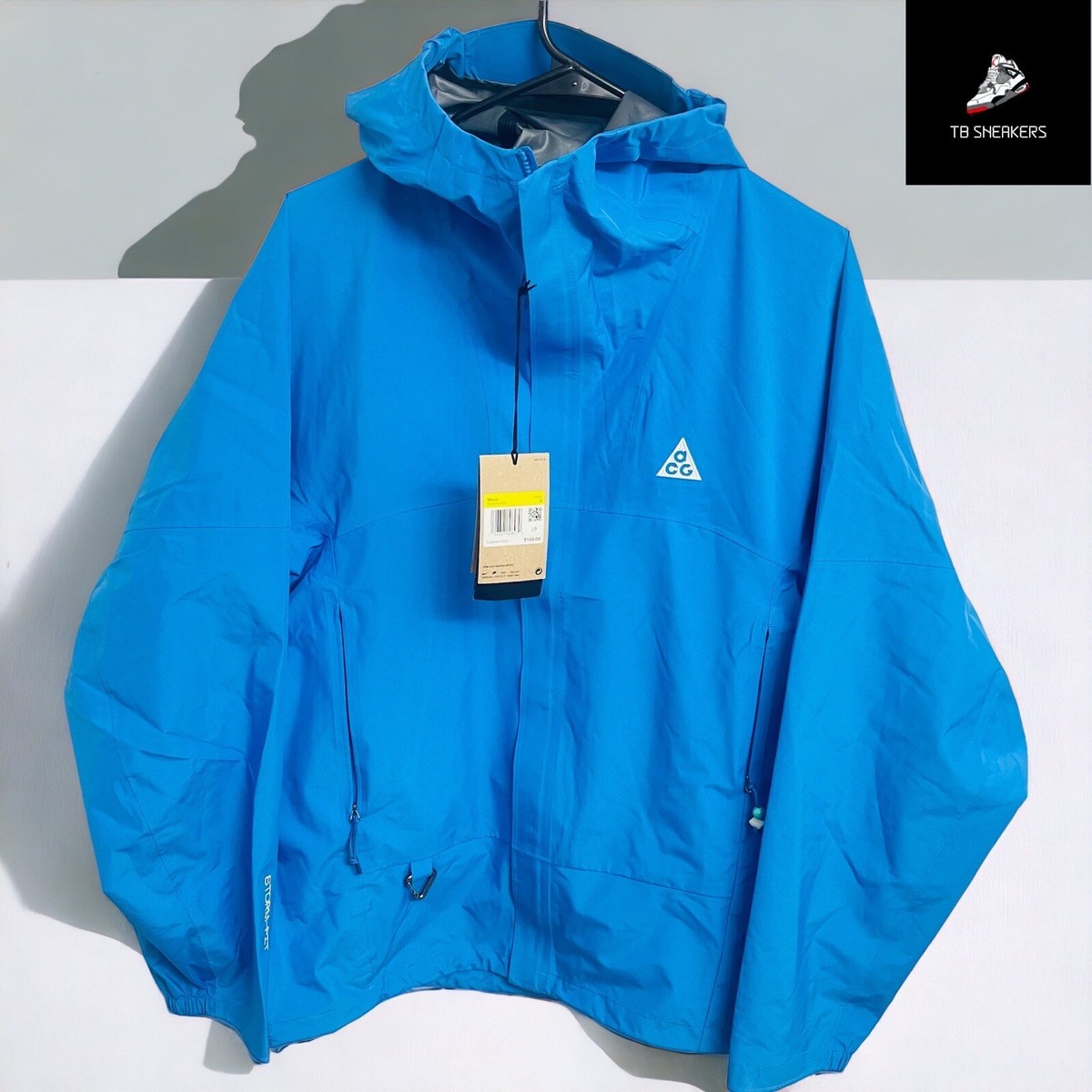 Men's Size S - Nike ACG Storm-Fit Cascade Rain Blue Full ZIP