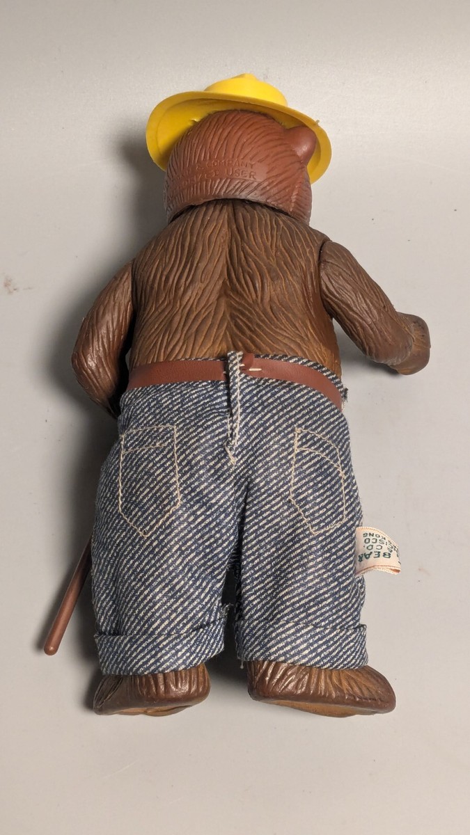 Smokey The Bear Dakin Plastic Figure Forest Fire Rescue NICE w