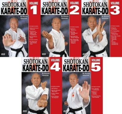 5 DVD SET Japanese Shotokan Karate Do - Kiyoshi Yamazaki 8th Dan