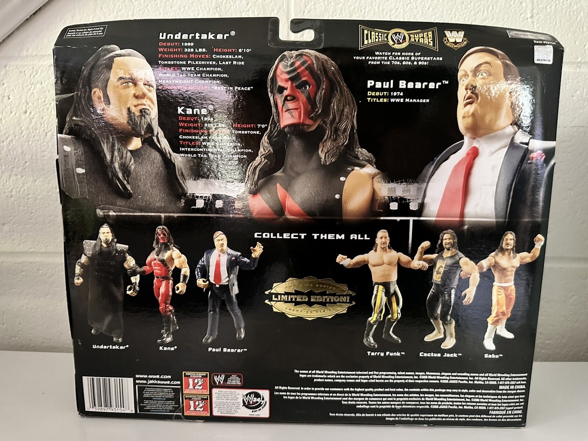 WWE JAKKS CLASSIC SUPERSTARS 3 PACK UNDERTAKER PAUL BEARER KANE | eBay