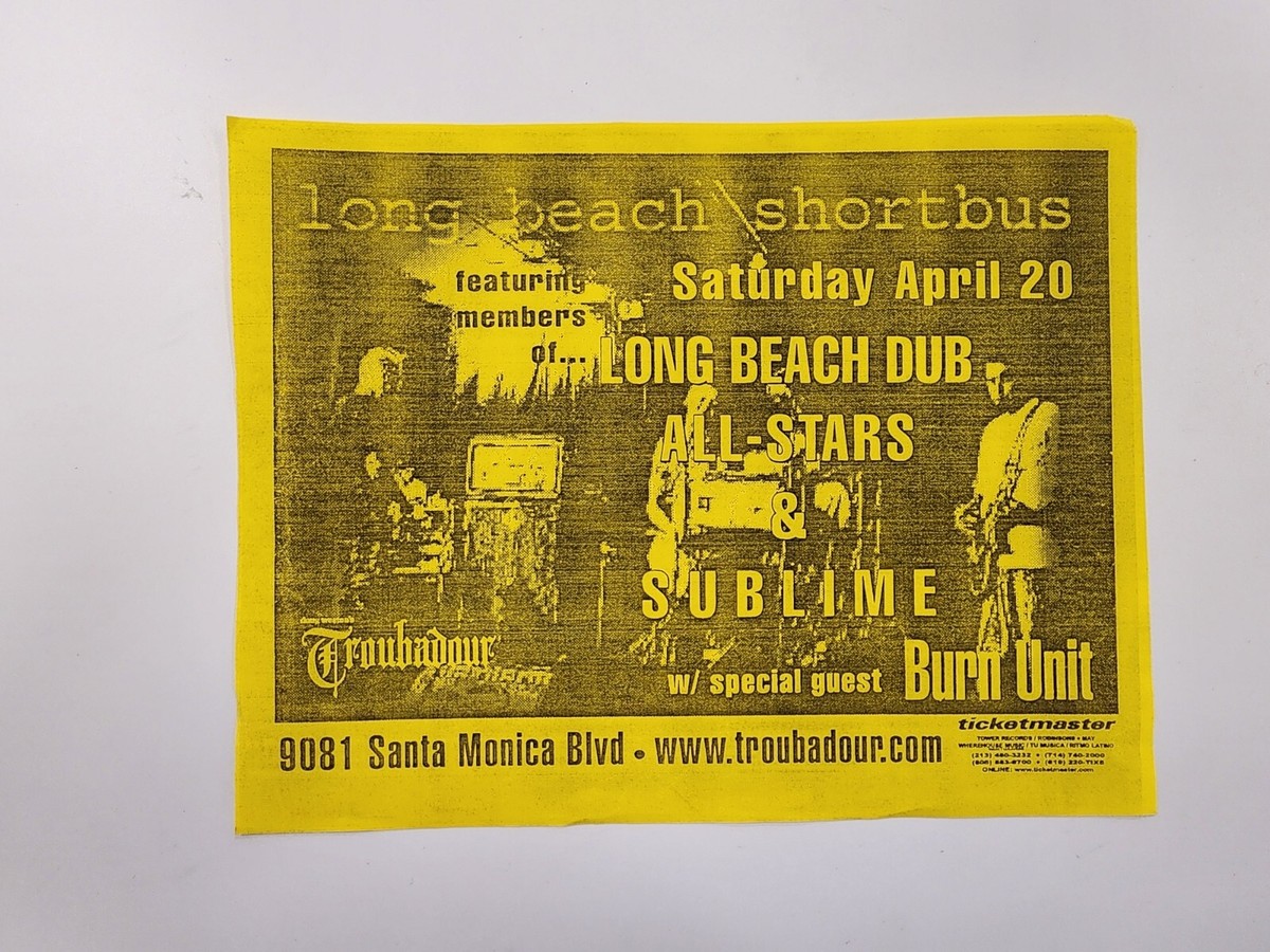 Long Beach Shortbus Poster Sublime Long Beach Dub AllStars Skunk