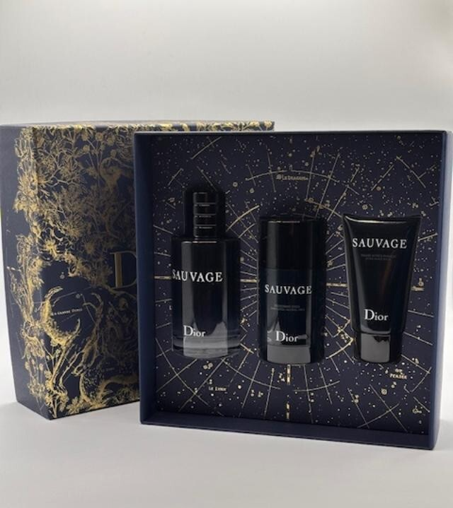 Sauvage Eau De Toilette Gift Set 3 Pcs. | eBay