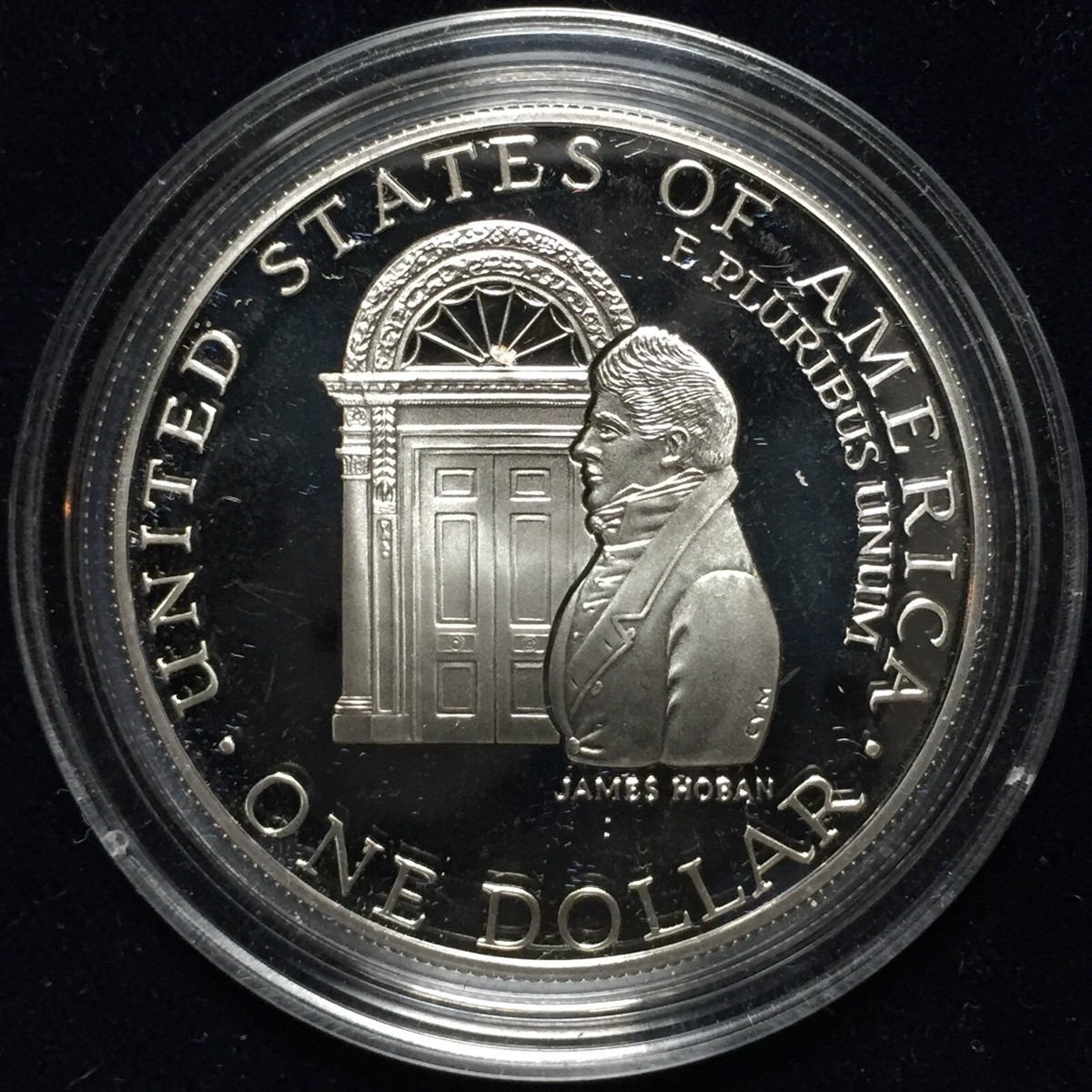 White House 200th Anniversary 1992-W Silver Proof $1 with Box